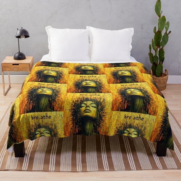 Item preview, Bold Yellow Woman in Breathe Explosion of Paint designed and sold by Taans-Creation.