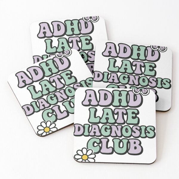 Item preview, ADHD Club Pastel Sticker with Butterfly designed and sold by Trendy Sticker & Merch Collection - Express Yourself.