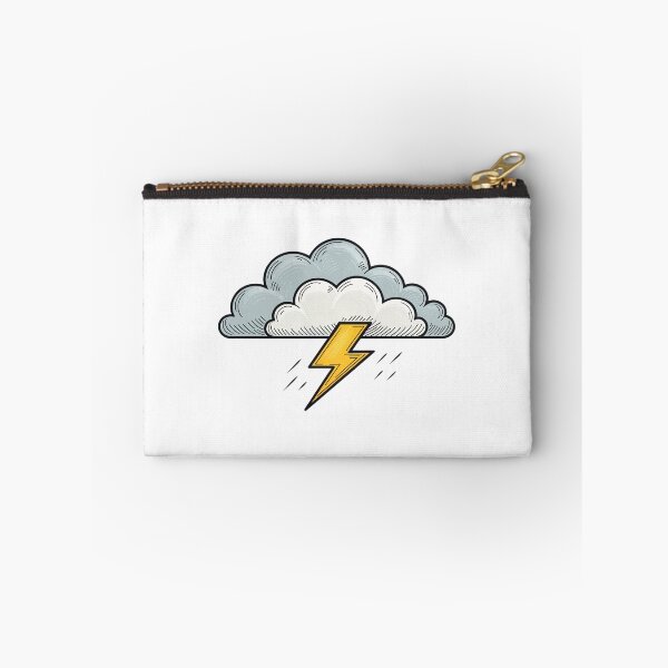 Item preview, Black outlined symbol of a Thunderstorm Cloud Icon  designed and sold by elkuni.