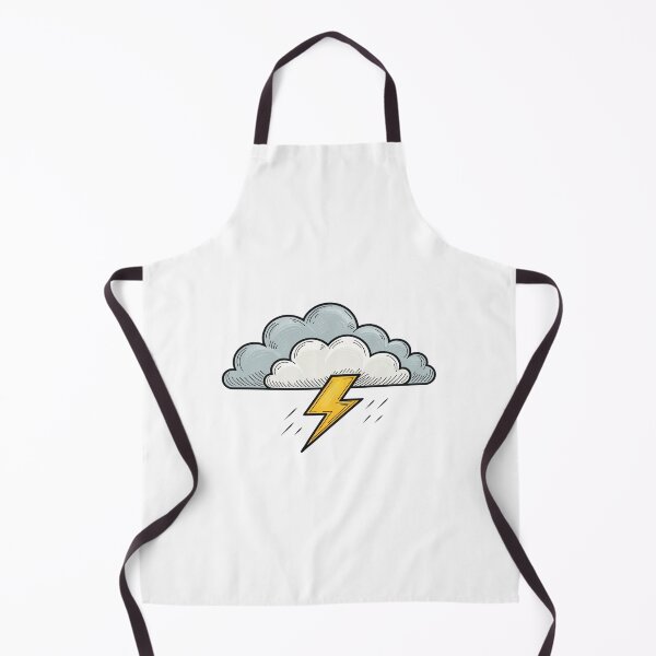 Item preview, Black outlined symbol of a Thunderstorm Cloud Icon designed and sold by elkuni.