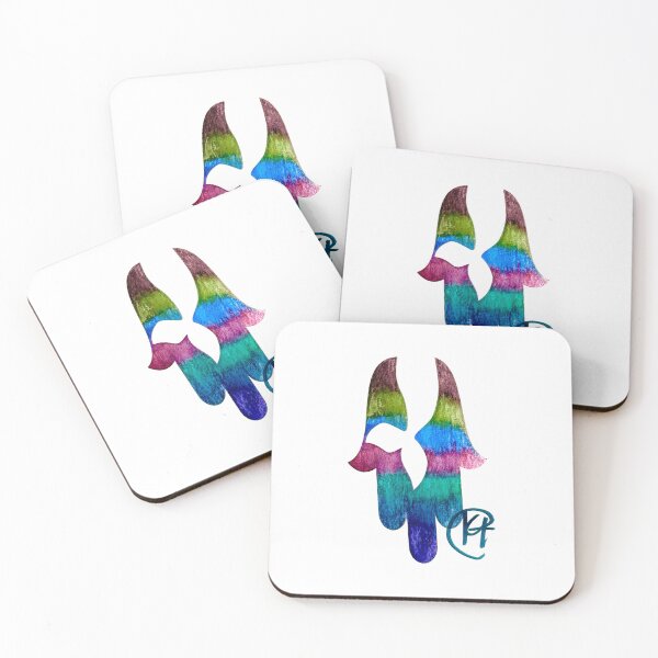 Item preview, Mermaid Garden Hamsa Art designed and sold by Kalli Taub Art.