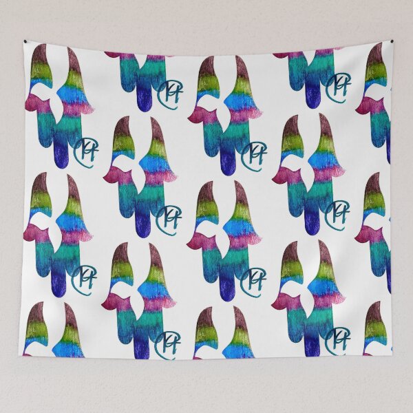 Item preview, Mermaid Garden Hamsa Art designed and sold by Kalli Taub Art.
