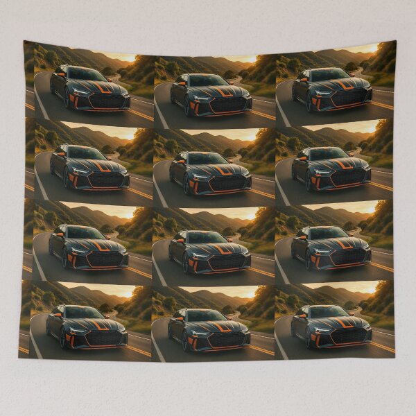 Item preview, Dynamic Performance Car Surrounded By Colorful Artistic Alpine Scenery designed and sold by RevUpDesign.