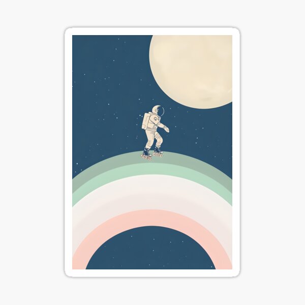 Aperçu de l'œuvre Astronaute en roller créée et vendue par mnewmanphotos.