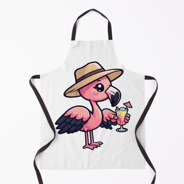 Item preview, Cute Summer Flamingo Drinking Cocktail – Tropical Beach Vibes Design designed and sold by bemenmaher.