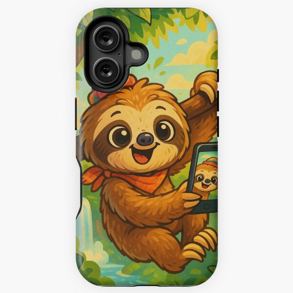 Item preview, Cute sloth taking selfies designed and sold by HobbyTails.