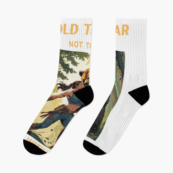 Item preview, I Told That Bear Not To Mess With My Wife – Funny Camping Design designed and sold by sniffpad.