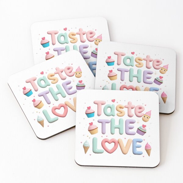 Item preview, Taste the Love – Pastel Pride Text Design | LGBTQ+ Cute & Fun Affirmation Art designed and sold by LoliDesignShop.