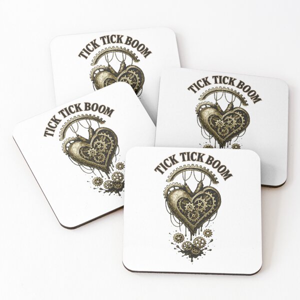 Item preview, Tick Tick Boom Steampunk Heart Design with Gears and Explosive Clockwork Style designed and sold by Shoot-The-Moon.