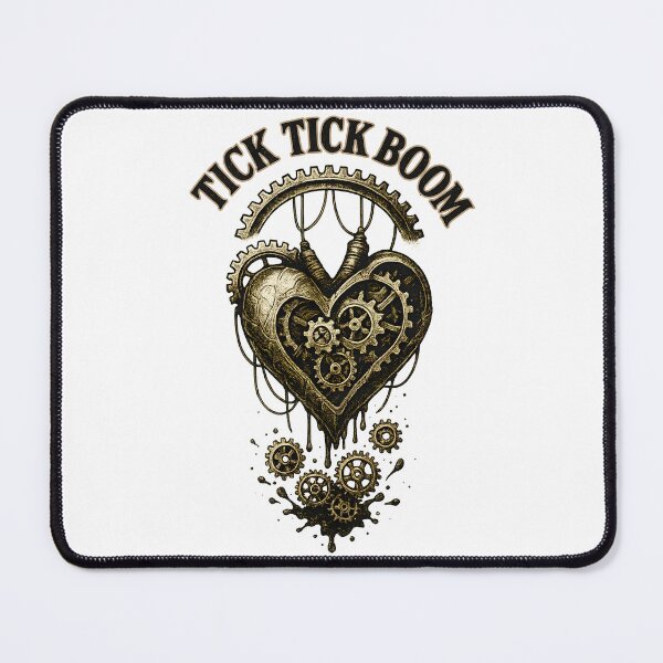 Item preview, Tick Tick Boom Steampunk Heart Design with Gears and Explosive Clockwork Style designed and sold by Shoot-The-Moon.