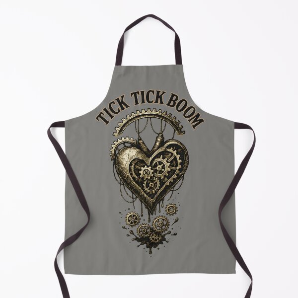 Item preview, Tick Tick Boom Steampunk Heart Design with Gears and Explosive Clockwork Style designed and sold by Shoot-The-Moon.