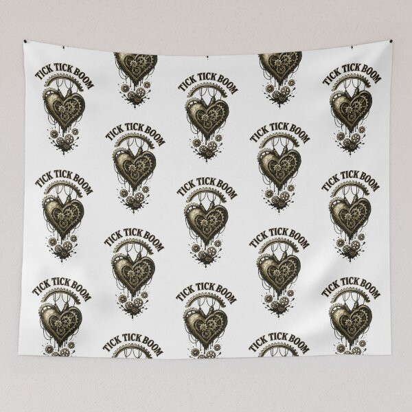 Item preview, Tick Tick Boom Steampunk Heart Design with Gears and Explosive Clockwork Style designed and sold by Shoot-The-Moon.