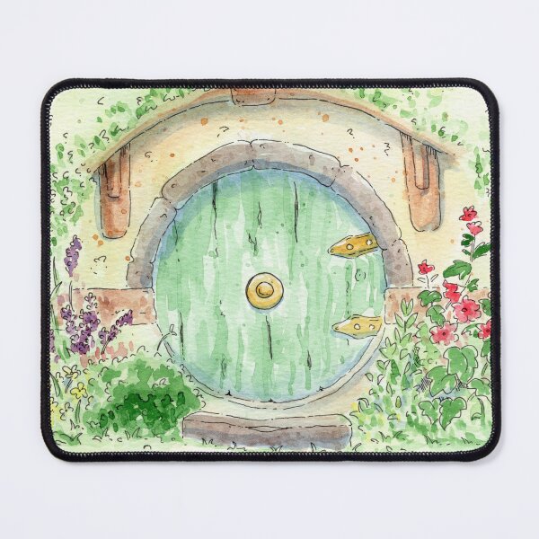 Item preview, Green Hobbit Door designed and sold by ThreeGoblinArt.