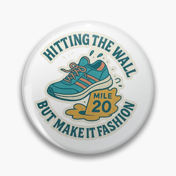Item preview, Hitting the Wall But Make It Fashion – Marathon Running Sticker designed and sold by Kins-sticks747.