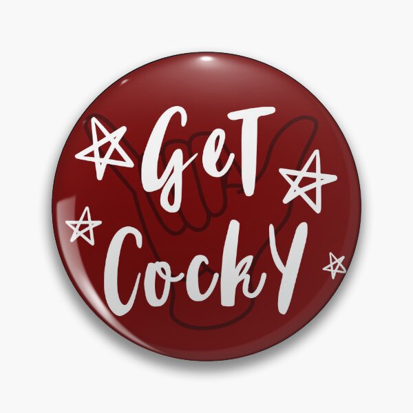 Item preview, Get Cocky UofSC Gameday Tailgate Red Pin designed and sold by EmBucz.