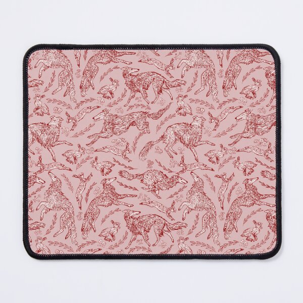 Item preview, Hounds and Hares - Red Toile designed and sold by rutabagaprints.