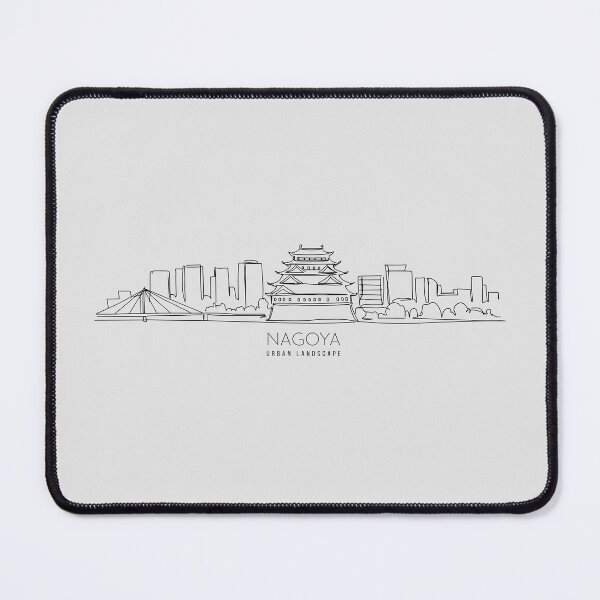 Item preview, Urban Landscape NAGOYA -  Simple line Art designed and sold by store-wasabi.