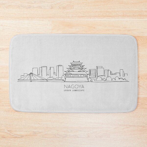Item preview, Urban Landscape NAGOYA -  Simple line Art designed and sold by store-wasabi.