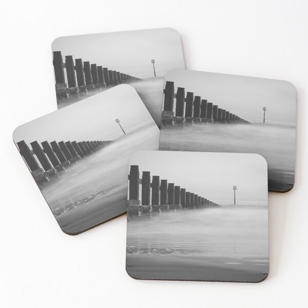 Item preview, Coastal Sea Groyne Black and White designed and sold by Craig Reeves Photography.
