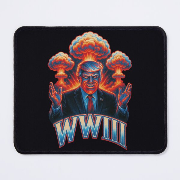 Item preview, War Pig Trump WWIII Nuclear Chaos Political Satire Graphic designed and sold by HappyResistance.