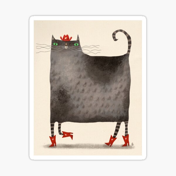Item preview, Cowboy Tabby Cat designed and sold by poket.piktures.
