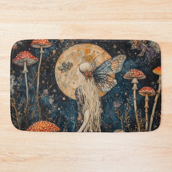Item preview, Psychedelic Mushrooms & Fairy  designed and sold by TheDarkWardrobe.
