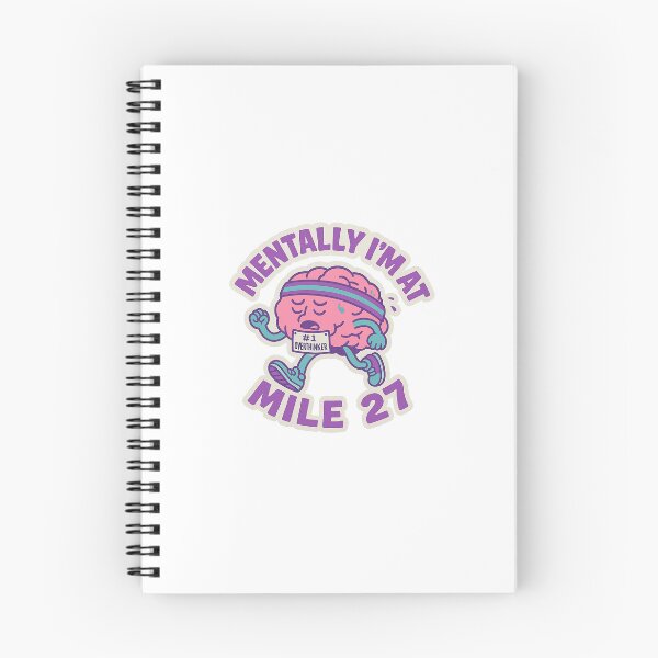 Item preview, Mentally I’m at Mile 27 – Funny Marathon Brain Sticker designed and sold by Kins-sticks747.