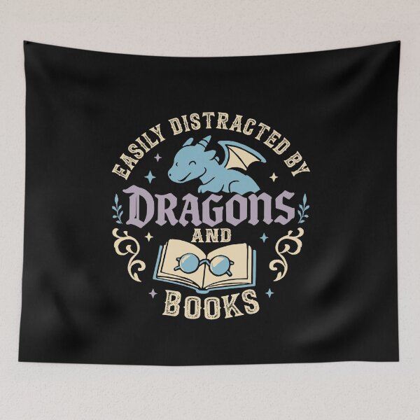 Item preview, Dragon And Book Lover | Bookworm Reading Librarians designed and sold by tmerchtrends.