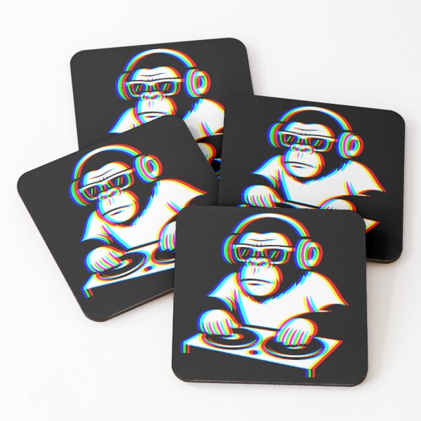 Item preview, Glitch DJ Monkey – Retro EDM Vibes designed and sold by Serbin.