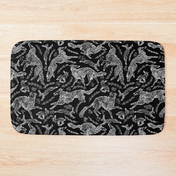 Item preview, Hounds and Hares - Black On White Inverted designed and sold by rutabagaprints.