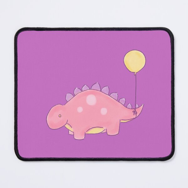 Item preview, Sapphic Stegosaurs Dinosaur with a Balloon Drawing designed and sold by SChristineBrink.
