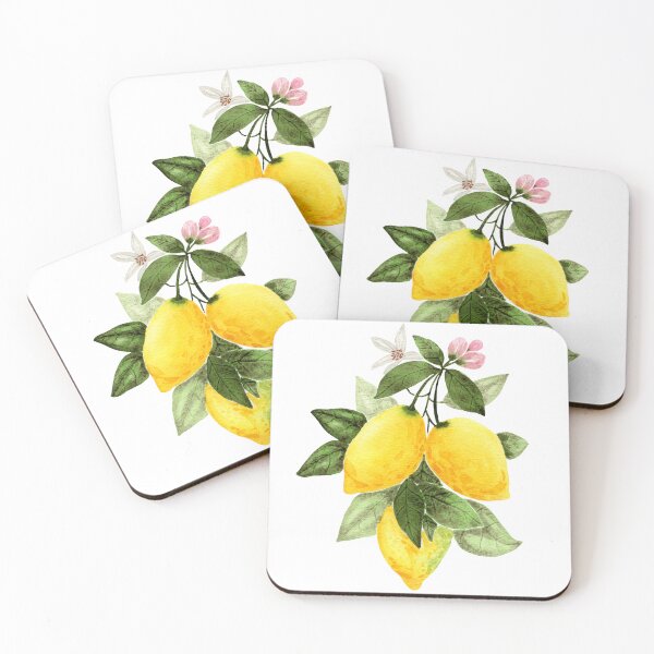 Item preview, Limoni di Sorrento (Lemons in Watercolor) designed and sold by andrebalest.art.