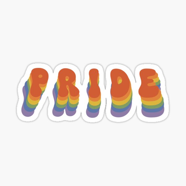Item preview, Pride Rainbow Sticker designed and sold by Travelerspalm.