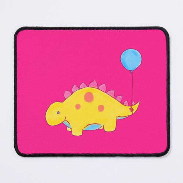 Item preview, Pansexual Stegosaurs Dinosaur with a Balloon Drawing designed and sold by SChristineBrink.