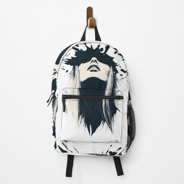 Item preview, Abstract Female Portrait with Black Ink Splash – Emotional Surreal Art designed and sold by Shoot-The-Moon.