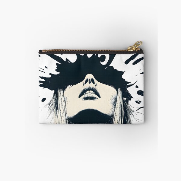 Item preview, Abstract Female Portrait with Black Ink Splash – Emotional Surreal Art designed and sold by Shoot-The-Moon.