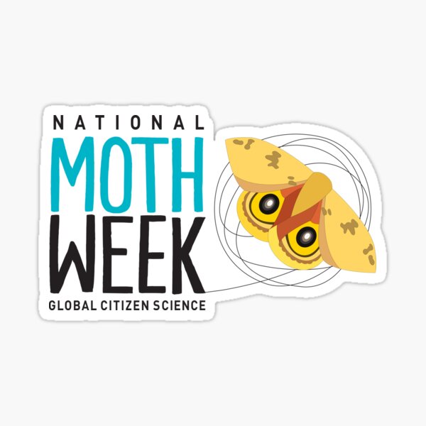 National Moth Week Official (Centered) Sticker