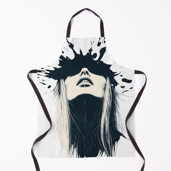 Item preview, Abstract Female Portrait with Black Ink Splash – Emotional Surreal Art designed and sold by Shoot-The-Moon.