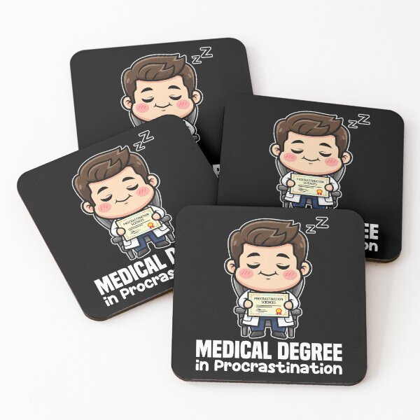 Item preview, MEDICAL DEGREE IN PROCRASTINATION - DOCTOR GIFT designed and sold by KEF Custom.