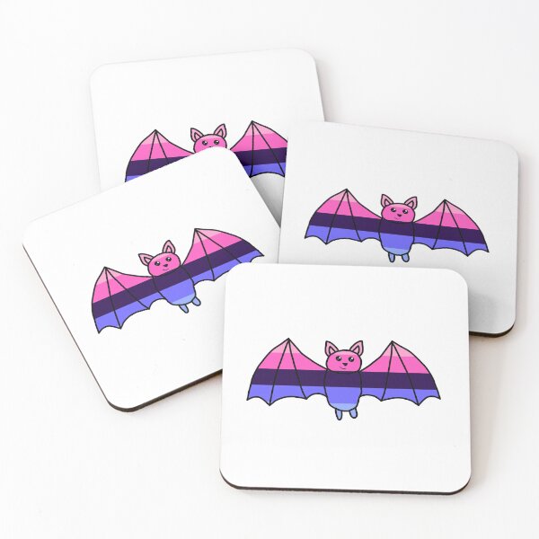 Item preview, Cute Omnisexual Pride Flag Bat designed and sold by ChloeCosDesigns.