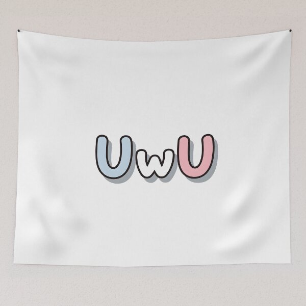 Item preview, UwU - Cute Kawaii Face Text Design for Stickers & More designed and sold by Ink & Quip.