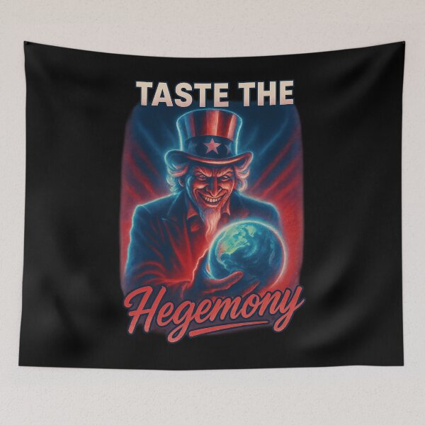 Item preview, Taste the Hegemony Sinister Uncle Sam Neocon Globalist Imperialism Satire Graphic designed and sold by HappyResistance.