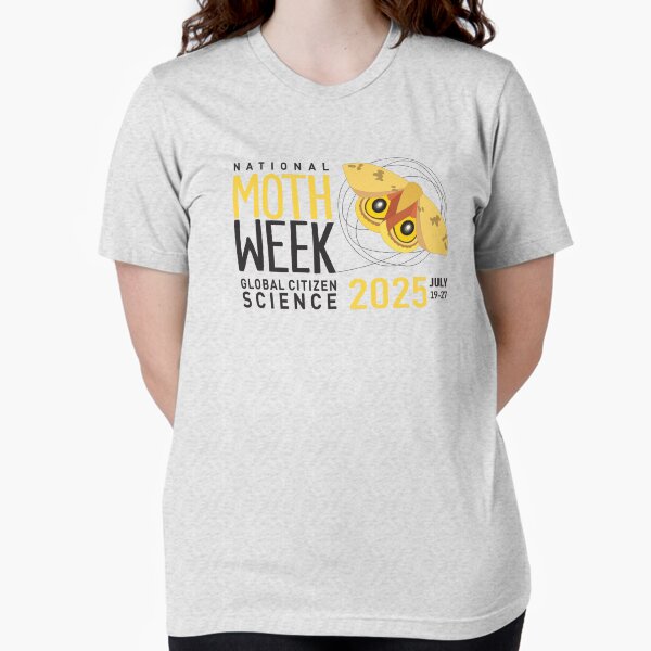 National Moth Week Official 2025 (Yellow) Tri-blend T-Shirt