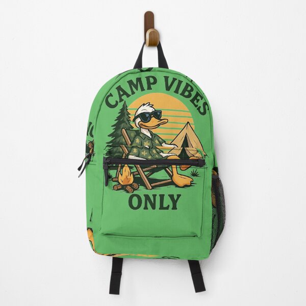 Item preview, Camp Vibes Only – Chill Duck Camping Graphic Tee designed and sold by The-Daily-Drape.