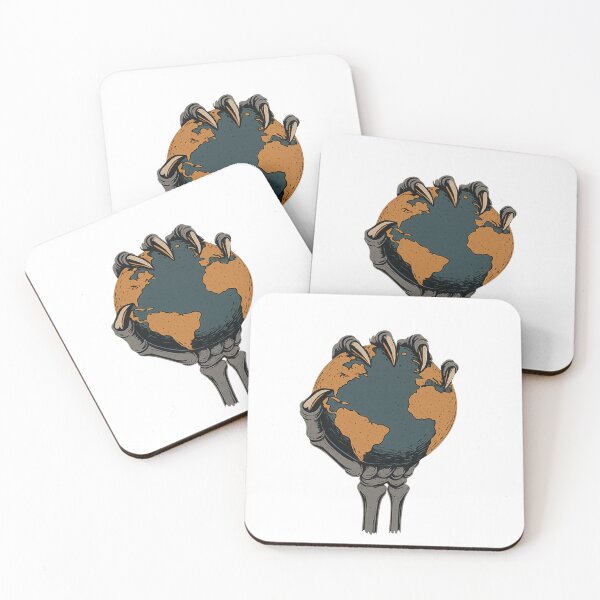 Item preview, Skeleton Hand Gripping the Earth – Dystopian Rebellion Art designed and sold by TheArtWeaver.