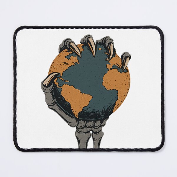 Item preview, Skeleton Hand Gripping the Earth – Dystopian Rebellion Art designed and sold by TheArtWeaver.