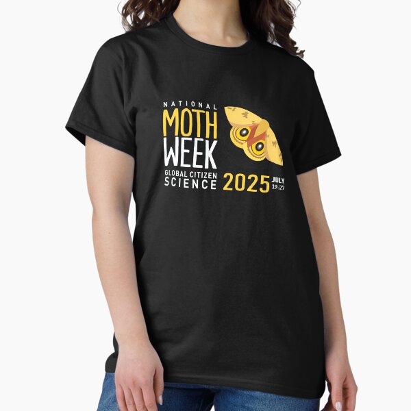 National Moth Week Official 2025 (Yellow on Dark) Classic T-Shirt