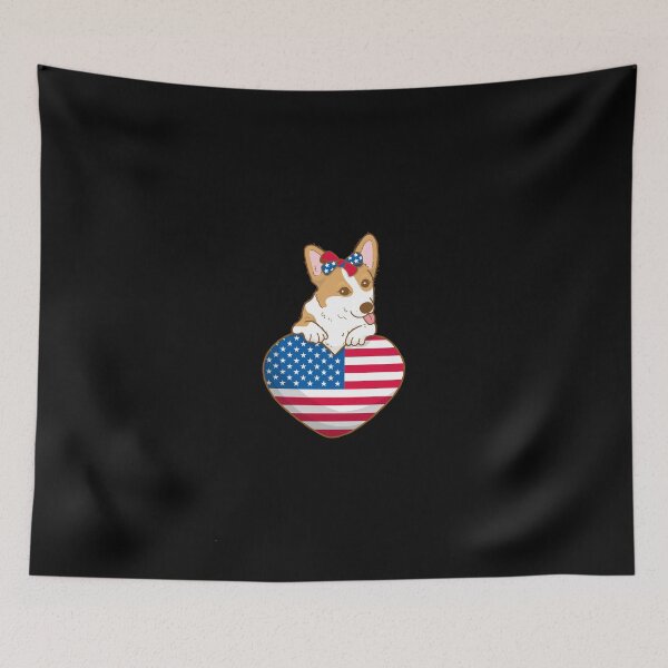 Item preview, Cute Dog with an American Heart designed and sold by RelationShopArt.
