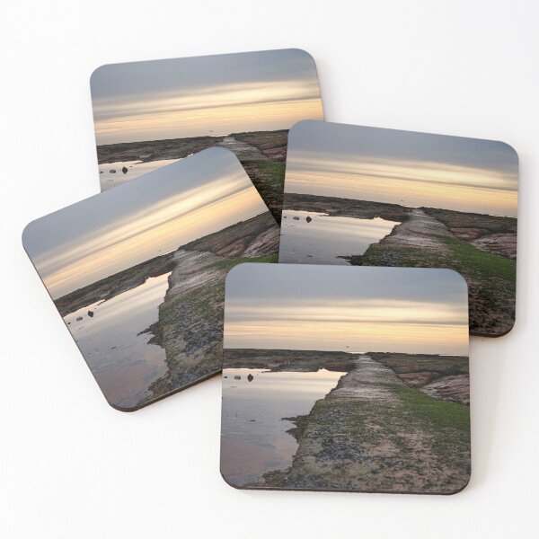 Item preview, Looking out at the Orange Sky over Maer Rocks in Exmouth Devon Uk designed and sold by Craig Reeves Photography.