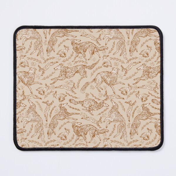 Item preview, Hounds and Hares - Pale Sepia Toile designed and sold by rutabagaprints.